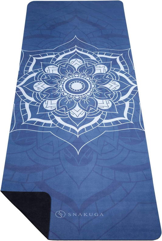 Yoga Mat, Non Slip Exercise Suede Mat, All-Purpose Fitness Mat with High Density Anti-Tear Surface for Women, Ideal for Pilates Workout (72'' X 26'' X 3.5Mm Thick)